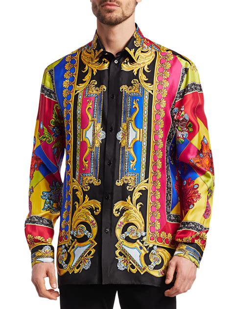 cheap mens versace shirt|versace long sleeve shirt men.